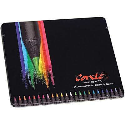 Conte Conté Crayons de Couleur - Boîte Métallique de 24