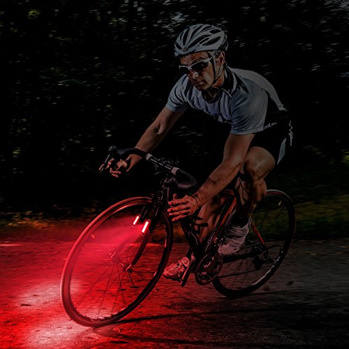 Albrillo LED Fahrradlicht Wiederaufladbar 500mAh Akku Blink-Rotlicht mit 6-Lichtmodi - 7