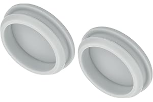 ‎QUARKZMAN QUARKZMAN 2 Stück Silikonstopfen, 42,6 mm Montagedurchmesser Schmale Nutbreite Silikon Lochstopfen Gummistopfen 5 mm Panel Dichtungsabdeckung Rund für Küchen Bulkheads Grau