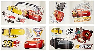 RoomMates Stickers repositionnables Cars avec Flash McQueen Martin et ses amis de Disney 25,4CM X 45,7CM