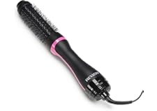 Revlon One-Step Style Booster - Cepillo redondo secador y moldeador - 38 mm, Cerdas térmicas, Cilindro con revestimiento cerá