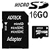 Produktbild XAOMI Pocophone F1 Micro-SD-Speicherkarte mit 16 GB ADTECK, gekennzeichnet mit Klasse 10, mitgeliefert mit SD-Adapter Speicherkarte angepasst an Ihre XAOMI Pocophone F1