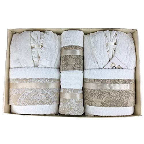 Completo Bagno Asciugamani Accappatoi Uomo Donna Set Idea Regalo Corredo Ferlen