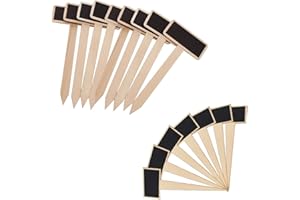 Gativs Kräuterschilder Set 42 Stück Schilder Zum Beschriften Garten Pflanzschilder für Draussen Garten Etiketten Kräuter Schilder Garten Kräuter Beschriftung Mini Pflanzenschilder Holz