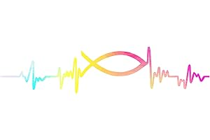 Finest Folia Lifeline Heartbeat - Adesivo Autoadesivo Per Auto, Frigorifero, Laptop, Adesivo K150 (Ologramma, 09 Pesci)