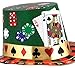 Produktbild Karnevalsbud - Casino Karten Hut , Mehrfarbig