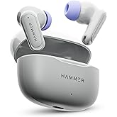 HAMMER Airflow Neo Earbuds with 80H Playtime, 13mm Titanium Driver, 40ms Gaming Mode, Fast Charging Buds, Type-C Charging, Vo