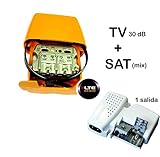  KIT AMPLIFICADOR DE MASTIL 30DB + MEZCLA SAT +FUENTE DE ALIMENTACION TELEVES 5616 + 5796