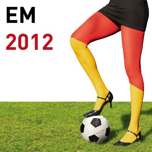 Deutschland Profi Fan Schminkset, 3x 50 ml Fanschminke (Schwarz, Hellrot, Gelb) + 3x Schminkschwamm + 1x Schminkpinsel