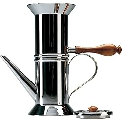 Officina Alessi 90018 Cafetière Napolitaine, Acier, Argent, 11,4 x 25,2 x 26,9 cm