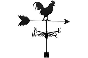 JJDSN Gallo Galletto Segnavento in Acciaio Inox Paletto da Giardino Segnavento Strumenti di misurazione Indicatore di direzione del Vento Banderuola Adatto per Prodotti in Metallo per Esterni 35 *