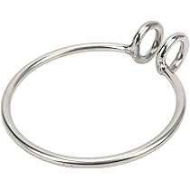 Sunload - Piastra Ad Occhiello, Ovale, Sottile, Con Anello, In Acciaio - Foto 9