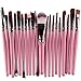 Produktbild Zolimx 20 PC Verfassungs Bürste Werkzeuge Kultur Kit Wolle Make up Pinsel Set (Rosa)