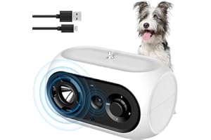 BUBBACARE Anti Bell Gerät für Hunde, Hundebell-Abschreckungsgeräte mit 3 Modi, Wiederaufladbares Anti-Hundebell-Gerät, Hundebell Kontrollgeräte Sicher für Kleine Mittelgroße Große Hunde Drinnen Draußen 33Fuß