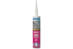 SEMIN Enduit de Rebouchage Élastique Fibrelastic à Base de Fibre de Verre pour Fissures Vivantes, Intérieur/Extérieur, Cartouche 310 ml