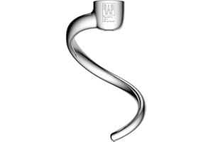 QAP QUALITY ART PRACTICAL Spiral-Knethaken, Ersatz für KitchenAid 4,5–5 Qt. Kippkopf-Standmixer/18/8 Edelstahl-Zubehör/keine Beschichtung/spülmaschinenfest/kompatibel für K45B/K5THCB