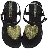 Ipanema Mädchen Charm III Kids T-Spangen Sandalen, Mehrfarbig (Black/Gold 9180), 33/34 EU