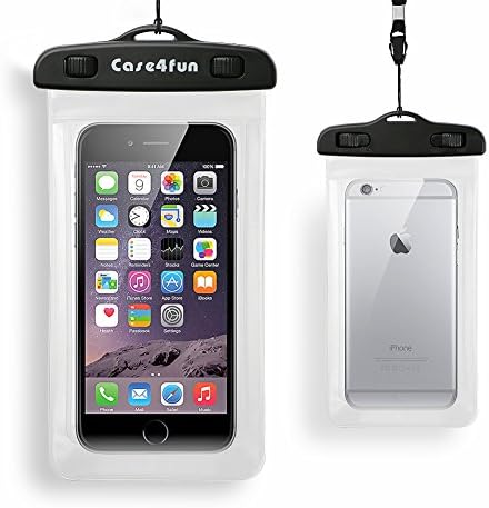 Waterproof Phone Case IPX8 Universal Dry Bag Pouch for iPhone 7/6s/6s plus/5/5s/SE Samsung HTC and Other Smartphones up to 6" Certified to 20 Meters