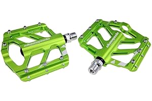 FANCYLAND FancylanPedale VTT Velo, Pédales Montagne Pied Antidérapant Magnésium Scellé Roulement Essieu Pédale Taquet Plate Confortable