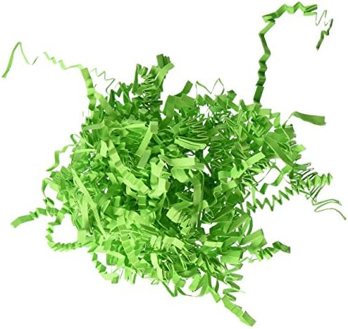 UpackSupply Crinkle Cut Paper Shred, Lime Green, 1/2 lb.