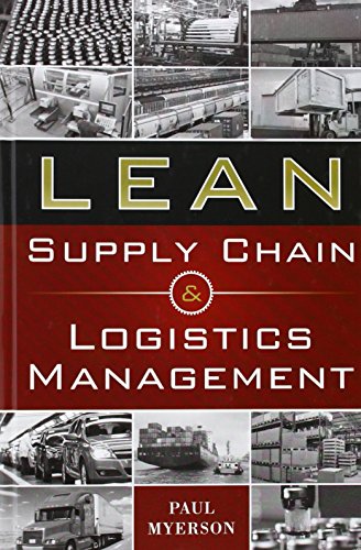 Lean Supply Chain And Logistics Management By Myerson 1 Apr - 