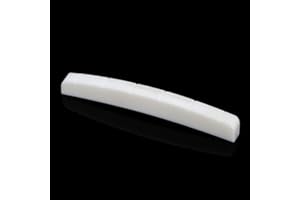 Musiclily 43mm Siodełko Kość Gitara Elektryczna Bone Nut do Gitary Elektrycznej Strat Tele 43x3,2x5,65mm (2 szt.)