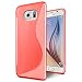 Produktbild Samsung Galaxy S6 Hülle, Conie Mobile Ultra Slim Backcover Schutzhülle TPU Silikon Rückschale Cover in Rot