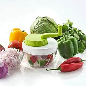 JJ Present Multipurpose Quick Cutter/Chopper- for Fruits, Vegetables, Spices, Nuts & Sauces (Multi Colored)