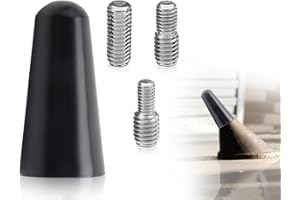 Lhbwhiz Antenna Auto,Mini Universal Autoantenne mit Verstärktem Empfang,1 Antennen + 3 Schrauben unterschiedlicher Größe,Kompatibel mit Audi,Kompatibel mit Honda mit M6,M5 oder M4 Schrauben(Schwarz)