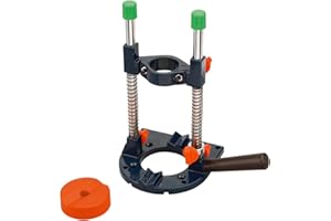 kwb Stojak do wiertarek z uchwytem 43 mm lub uchwytem 43 mm, wiertarka do wkrętarek akumulatorowych z pasującym uchwytem, mobilny stojak do wiercenia prostych i ukośnych