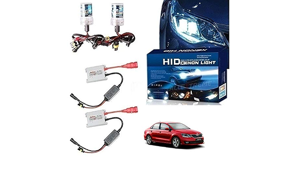 skoda rapid hid conversion kit car headlight h 4 8000k with blaster amazon in car motorbike