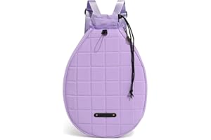 GETBSTOOP Quilted Padel Racket Bag, Faux Leather Padel Bag for Men and Women Padded Padel Racket Protector Bag, Padel Gift