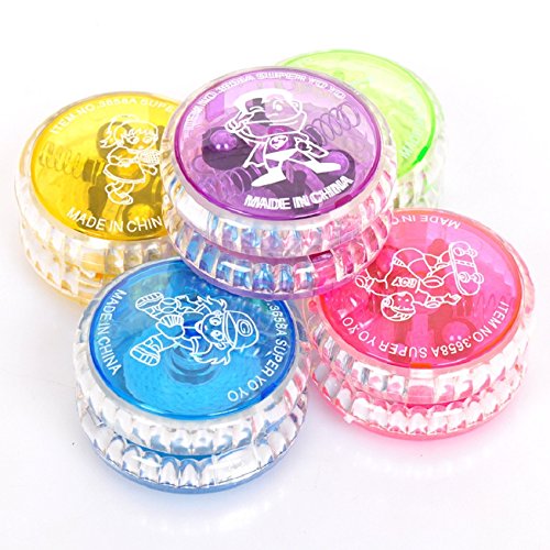 Aokbi 2017 New Hot Funny Clear Plastic Smoothless Professional Yo-Yo with LED Light (Hot Pink) reviews Aokbi 2017 New Hot Funny Clear Plastic Smoothless Professional Yo-Yo with LED Light (Hot Pink)