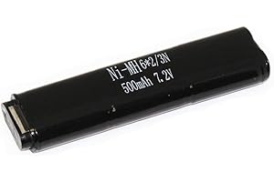 AIRSOFT SHOOTER SHOP CYMA Batterie rechargeable Ni-MH 7,2 V 500 mAh pour Airsoft AEG CYMA CM030, CM121, CM122, CM123, CM125, CM126, CM127 AEP Series
