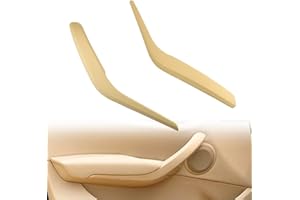 MKptopia 2 x Poignées Intérieures de Portière de Voiture ABS Gauche et Droite Couvre-Panneau Intérieur pour Accoudoir Compatible avec BMW X1 E84 2010-2016 - Beige