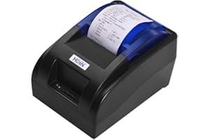 Festnight USB Portable 58mm Stampante termica per ricevute Biglietto Bill Wired Stampa Supporto Cassetto contanti Compatibile con ESC/POS per/Linux/Sistemi Android per Supermercato Negozio