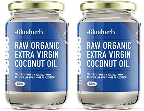Blueherb - Raw Organic Extra Virgin Coconut Oil (500ml - 2 Pack)