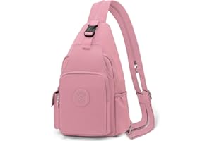 REETEE Bolsa de Pecho para Hombres Mujeres Impermeable Nylon Mochila Cruzada Sling Bag, Pequeñas Bolso Bandolera Cruzada para Viaje, Deporte y Uso Diario