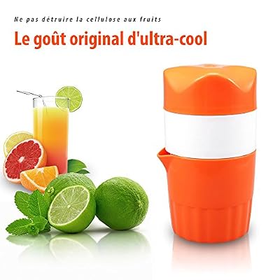 Oummit Presse-agrumes Manuel Portable,Oummit Extracteur de jus Pour Oranges et citron Presse-fruits Mini À Main,Retour à l’origine et Profitez du plaisir de presse fruits manuel,Parfait pour les enfants.