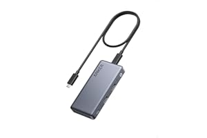 ‎ANKER Anker 343 USB C Hub (7-in-1) with 100 W Power Delivery, Dual 4K HDMI Ports, 1 x USB-C Upstream Port, 3 x 5 Gbps USB-A and USB-C Data Ports for Dell Laptop, ThinkPad and More