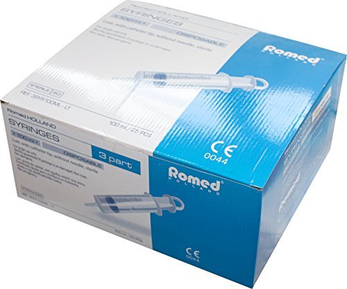 Jeringuillas Von Romed Medical Heridas 100Ml Jeringuilla para Lavado Vesical Pack Estéril Diversos Tipos (25)