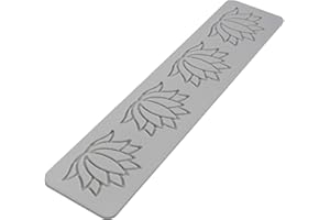 Kidia Tuille Molds Decorazioni Cocktail tappetini in Silicone con Forme per garnish Cocktail Tulle Pasta a Sigaretta Decorazioni di Torte Dolci e Drink (Shadowleaf)