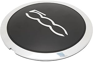 BAOK 5188486, Capuchons de Moyeu de Roue de Voiture ABS Liquid Prevention Noir Décoration Extérieure Résistant à la Corrosion Résistant à la Chaleur Capuchon de Moyeu de Roue Garniture Chromée pour