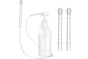 Aoyfuwell Anal Douche Enema Kit, Enemas at Home Kit, Douches for Men Women, Vaginal Douche Cleaner, Portable Anti Back-Flow Colon Cleansing Vagina Cleaning Enemas Set(330ML Bottle, 3 Nozzles)