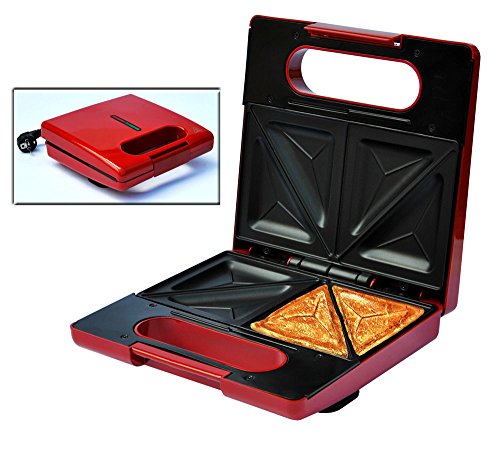 Sandwichmaker Sandwichtoaster Sandwich Sandwichgrill Toaster Grill ROT - 2