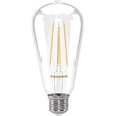 Panasonic E27 Dim Edilebilir Filaman ST64 Lamba 7W 806LM 2700K Clear