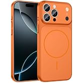 Zebana Apple iPhone 13 Pro Max ile Uyumlu Kılıf Zebana TitanMag Kılıf (iPhone 17 Pro Max G&ouml;r&uuml;n&uuml;ml&uuml;) Turuncu