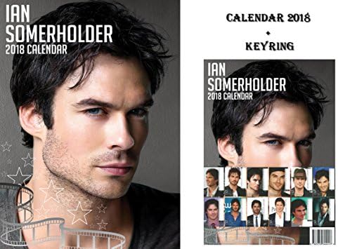IAN SOMERHALDER CALENDAR 2018 + IAN SOMERHALDER KEYRING