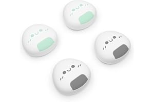 PlayVital Copri Analogici per Nintendo Switch/OLED Joycon,Cover Levette Analogiche Joystick Thumb Grip Cap in Silicone per Nintendo Switch Lite(2 Paia)-Onigiri-Nero&Verde