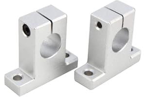 KEENSO Wellenhalterung für Linearschiene, 16 mm, Halterung für optische Achse, vertikal, Wellenführung, Linearschiene aus Aluminiumlegierung, SK16, 2 Stück